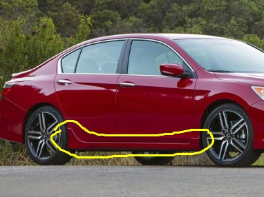 Накладка порога правая Honda Accord 9 2017 2.5 Бензин Черкассы