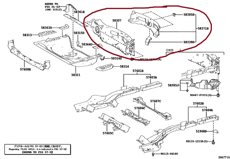 Задняя панель кузова 5830242020   Toyota RAV4