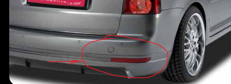 Отражатель задний Volkswagen Touran  2010 универсал 2.0 Дизель Боярка