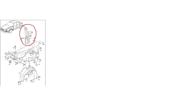 Накладка крила Audi A6 C4 1996 р.  2.6 л бензин Київ