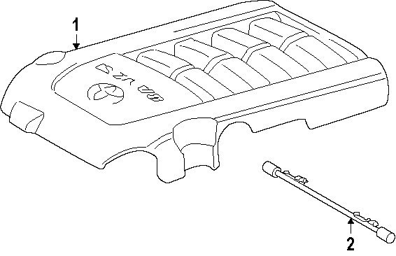 Крышка двигателя (пластик) Toyota Tundra SR5 2012 г.  4.6 л бензин Харьков