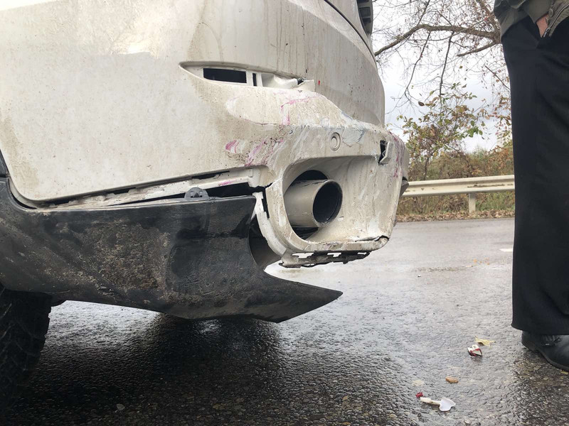 Накладка зад бампера чорна BMW X5 E70  2011 3.0 Дизель Тернополь