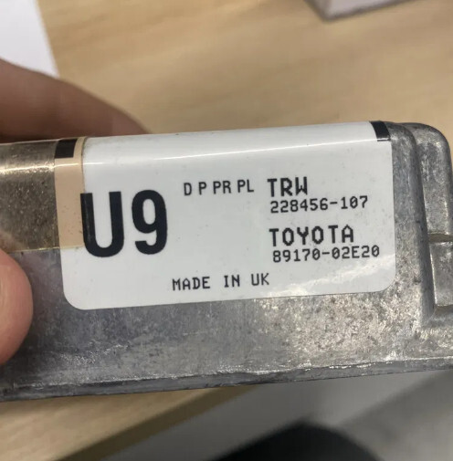 Блок airbag 89170 02e20 Toyota Corolla  2014 1.6 Бензин Днепр