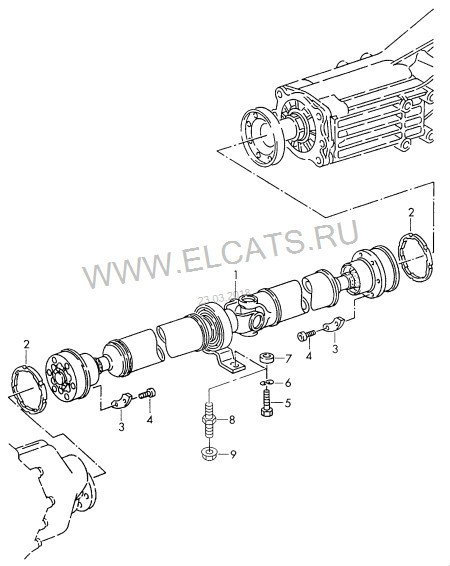 Карданный вал Audi A6 C5 2001 г.  3.0 л бензин Киев