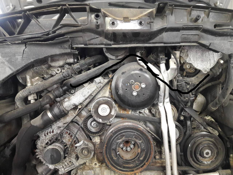 Патрубок Audi A6 C7 2012 г.  3.0 л бензин Днепр