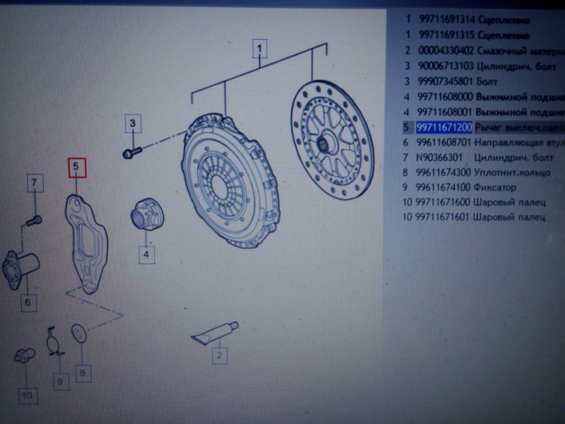 Вилка и направляющая втулка Porsche 911 Carrera купе 2006 г.  4.6 л бензин Одесса