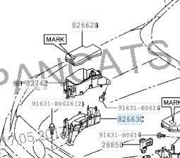 Корпус блока реле 8266342090   Toyota RAV4