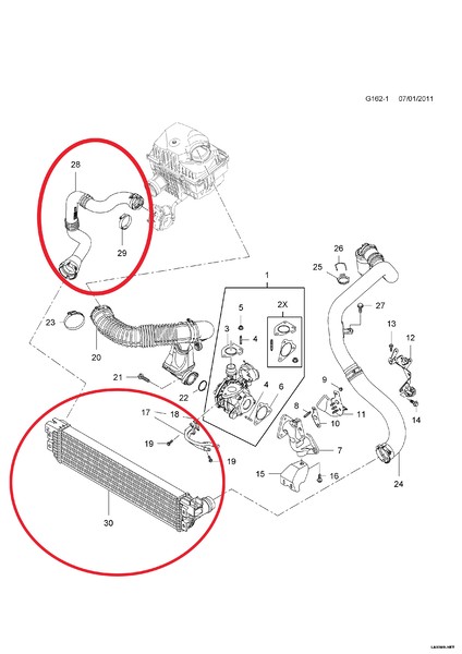Радіатор інтеркулера Opel Movano  2011 2.3 Дизель Київ