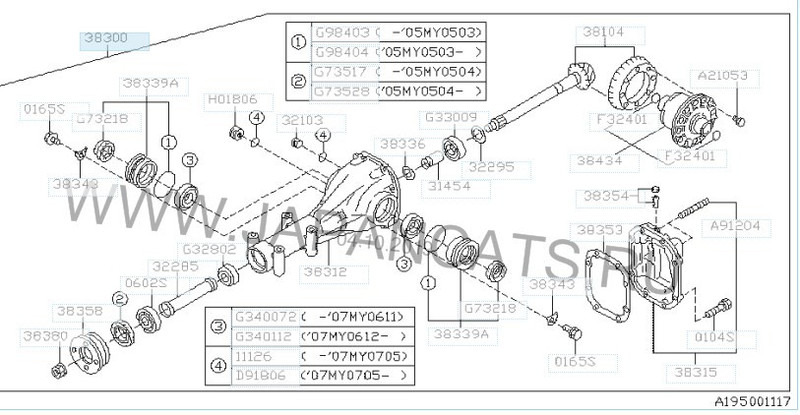 Задний редуктор Subaru Outback универсал 2003 г.  3.0 л бензин Харьков