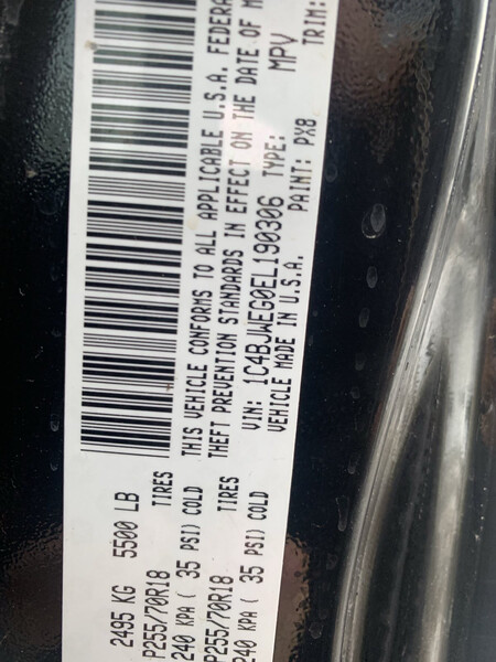 Скло задніх правих дверей Jeep Wrangler  2014 3.6 Бензин 