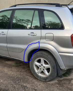 Молдинг на дверь заднюю левую Toyota RAV4  2005 2.0 Бензин Хмельницкий