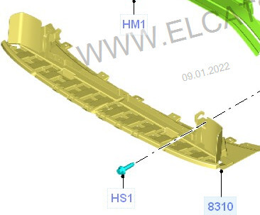 Дефлектор бампера перед Ford B-Max 2015 г.  1.0 л бензин Царичанка