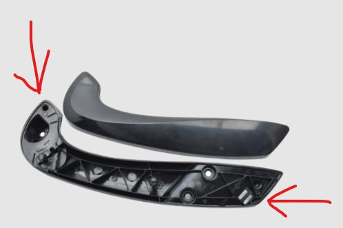 Ручка передняя правая черная Renault Megane 3  2012 універсал 1.5 Дизель 