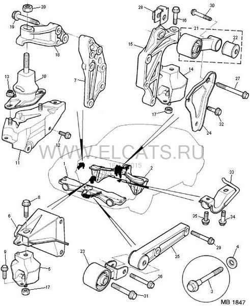 Подушка двигателя передняя Rover 200  1993 купе 2.0 Бензин Киев
