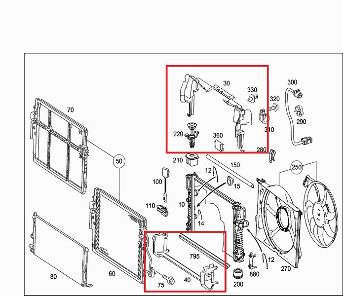 Обтекатель деталь A2215000816   Mercedes S-Class