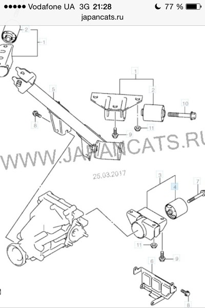 Сайлентблок Suzuki Swift хэтчбек 2007 г.  1.3 л бензин Запорожье