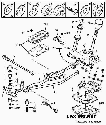 Привод переключения передач - привод механической кп Citroen C15 1995 р.  1.8 л дизель Харків