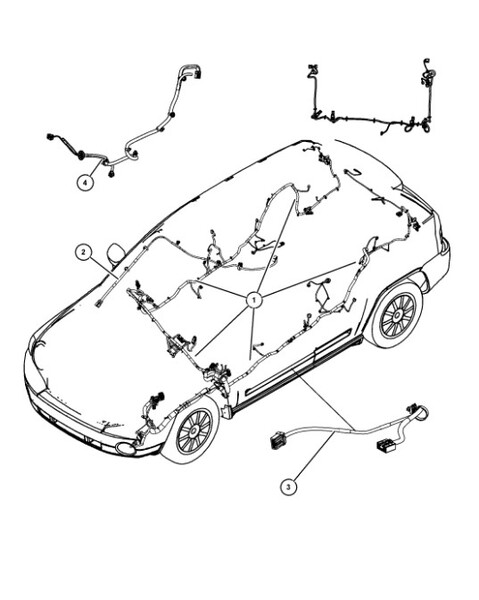 Провожка на задні ліхтарі Jeep Patriot  2012 2.4 Бензин 