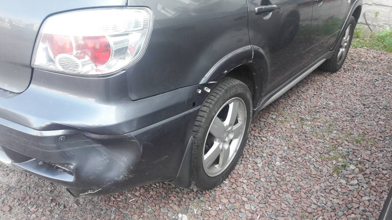 Бампер задний Mitsubishi Outlander sport 2008 г.  2.4 л бензин Ковель