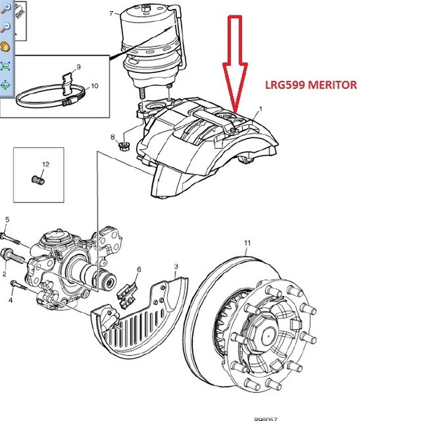 Суппорт передний правый LRG599 Volvo FH  2002 Луцк
