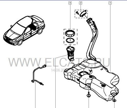 Хомут крепления топливного бака Dacia Logan  2005 1.4 Бензин Запорожье