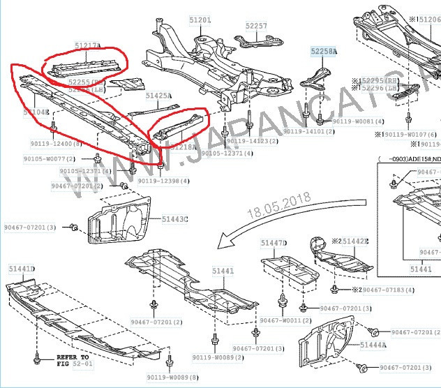 Подрамник, усилитель лонжерона Toyota Auris Е 150 2007 хетчбек 1.6 Бензин 