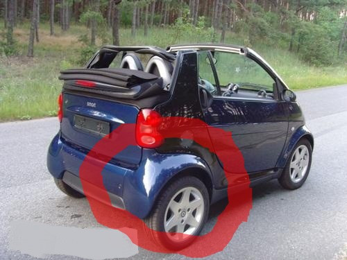 Права частина заднього бампера cabrio Smart ForTwo 2002 г.  1.0 л бензин Луцк