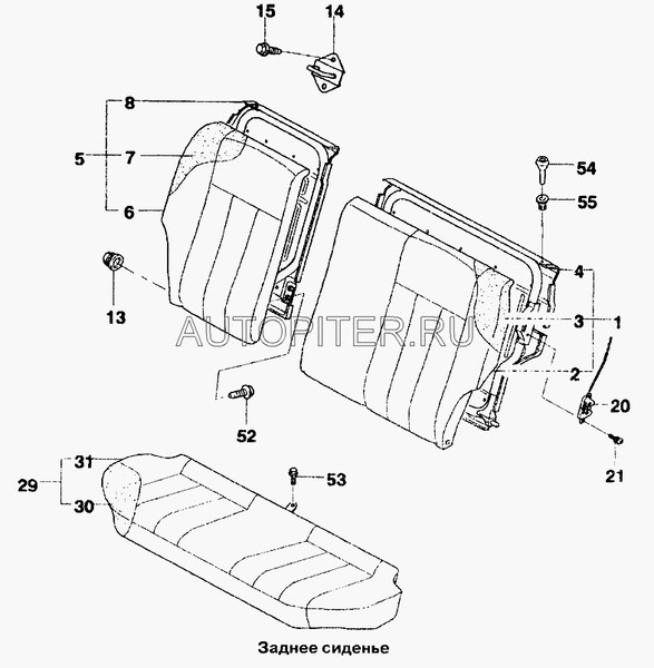 Втулка заднего сиденья Daewoo Lanos  2006 1.5 Бензин Артемовск