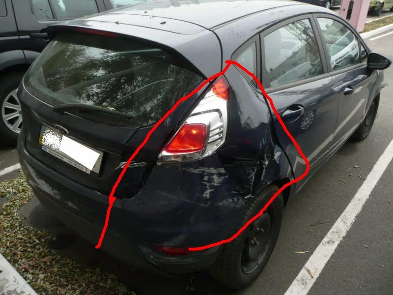 Крыло заднее Ford Fiesta MK7 хэтчбек 2010 г.  1.0 л бензин Кременчуг