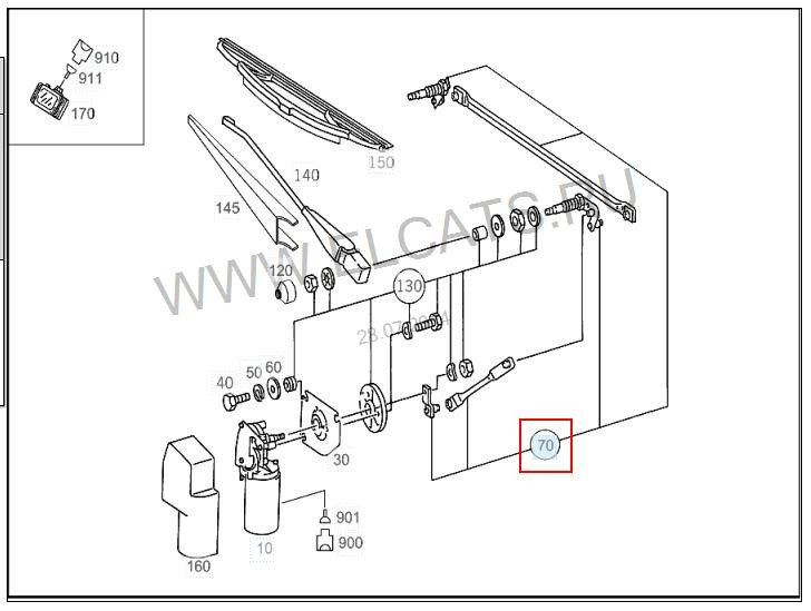 Трапеция переднего стеклоочистителя Mercedes-Benz G-Класс 500 1999 5.0 Бензин Киев