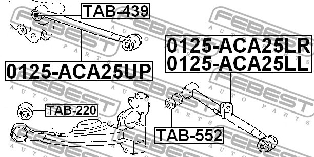 Сайлентблок задньої поздовжньої тяги Toyota Rav 4  2003 2.0 Бензин Бровари