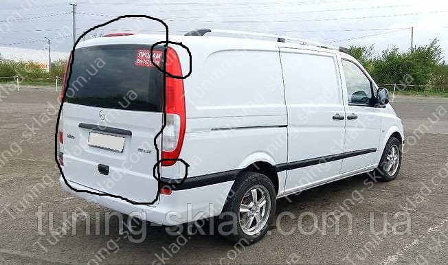 Крышка багажника Mercedes-Benz Vito  2007 2.2 Дизель Сумы