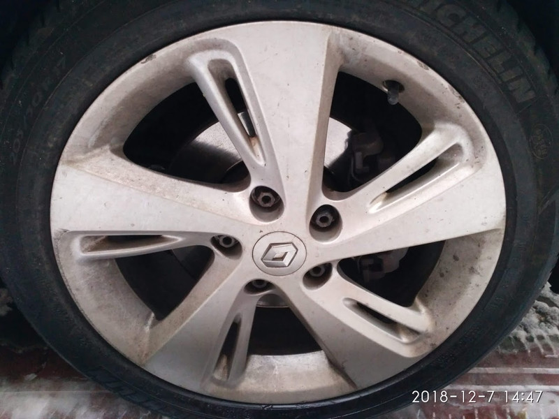 Оригінальний диск r17 5x114.3 Renault Megane 3  2013 хэтчбек 1.5 Дизель Ужгород