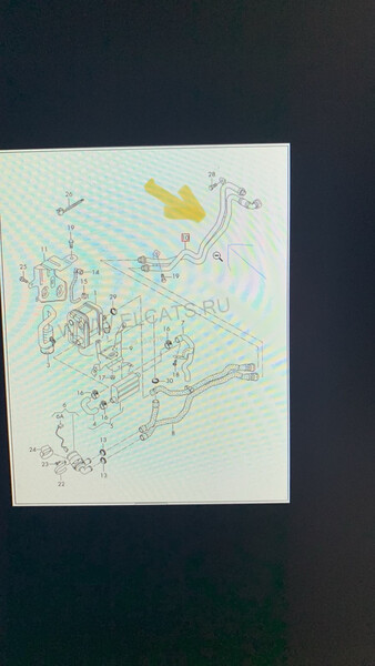Трубка охолодження 5N0815097   Volkswagen Tiguan, Volkswagen Touareg