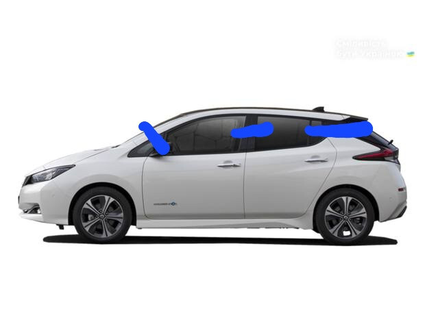 Дах зі стійками Nissan Leaf  2019 хетчбек  Электро 