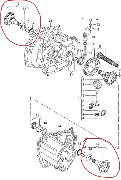 Фланец полуоси Skoda Octavia МКПП DUU хэтчбек 2000 г.  1.6 л бензин Днепр