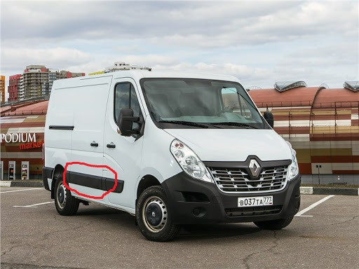 Молдінг правої розсувної дверки Renault Master  2014 2.3 Дизель Луцк