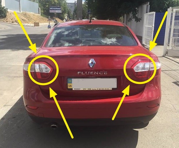 Стопы в крышку багажника. Renault Fluence  2011 1.6 Бензин Краматорск