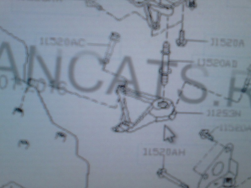 Кронштейн акпп 11253-AX610+ шпилька к нему 11298-AX000 Nissan Micra K12  2006 хетчбек 1.4 Бензин 