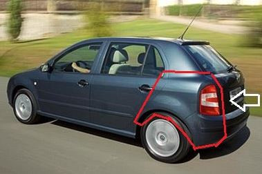 Четверть задняя левая Skoda Fabia  2006 хэтчбек 1.2 Бензин Хмельницкий