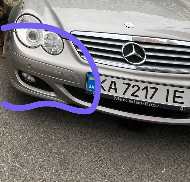 Молдинг бампера Mercedes C-Class купе 2005 р.  2.2 л дизель Київ