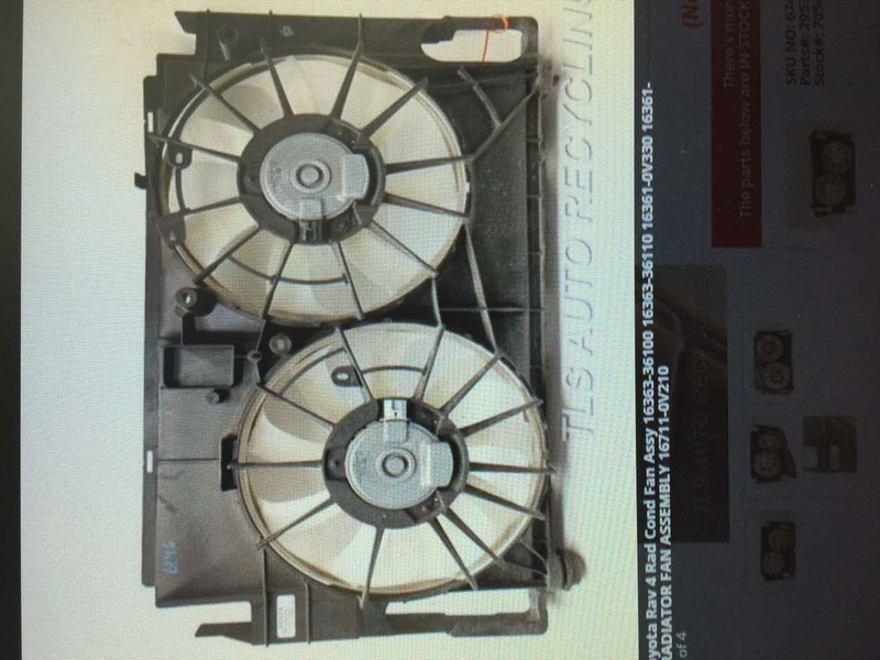 Диффузор с вентилятором Toyota Rav 4 2015 г.  2.5 л бензин Киев