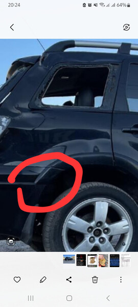 Накладка заднего бампера правая Mitsubishi Outlander  2006 2.5 Бензин Чернигов