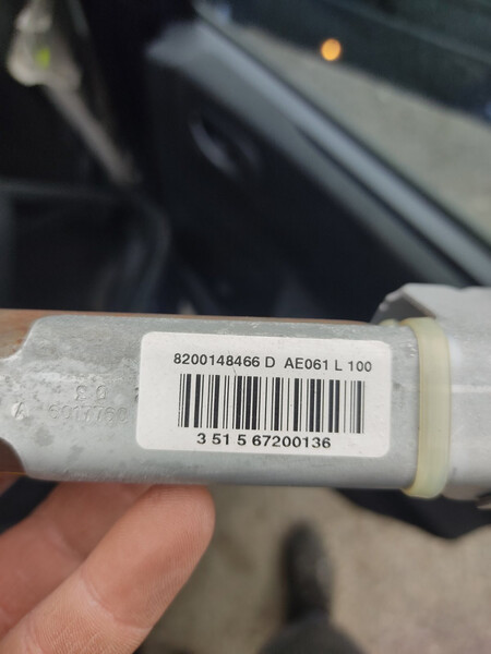 Подушка безопасности боковая правая шторка Renault Megane 2  2004 універсал 1.6 Дизель 