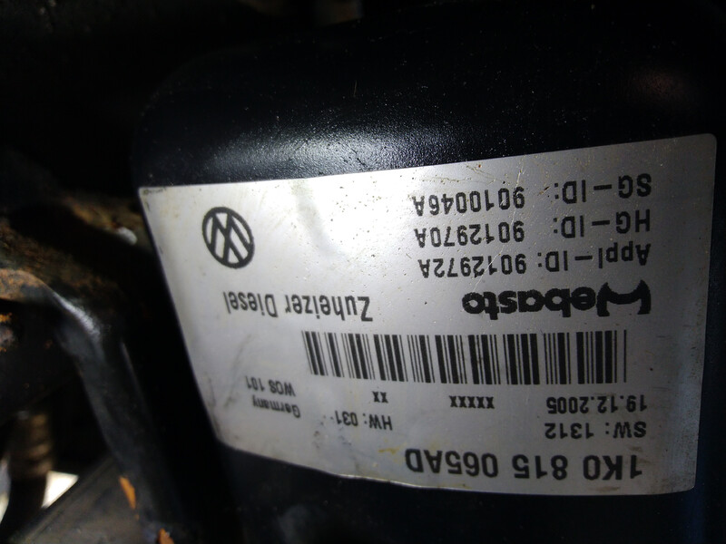 Webasto 1ko 815 065ad Volkswagen Touran  2006 универсал 1.9 Дизель Винница