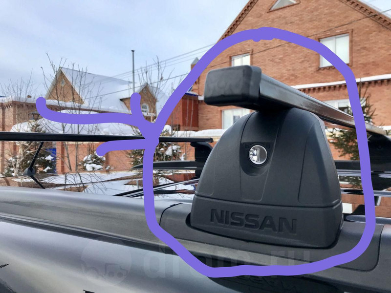 Поперечины на рейлинги крыши Nissan X-Trail T30  2004 універсал 2.0 Бензин 