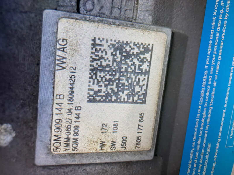 Рульова рейка у зборі 5QM 909 144 В   Volkswagen Tiguan