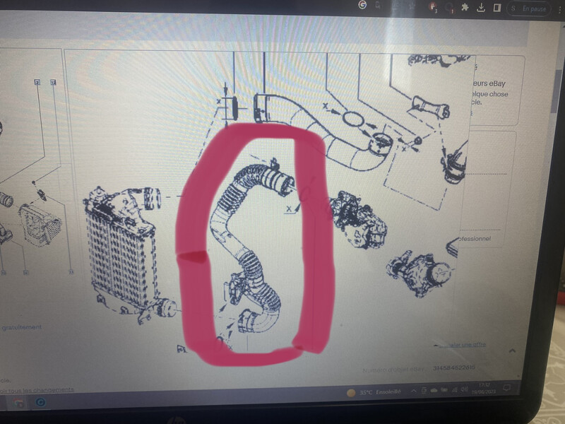 Патрубок інтеркулера Nissan X-Trail DS-491-GE 2015 