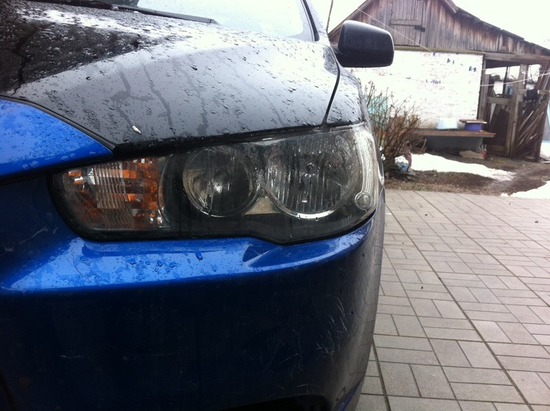 Фара правая  в идеале (фото) Mitsubishi Lancer X JMBSTCY3ACU000268 2011 г.  1.8 л бензин Новомосковск