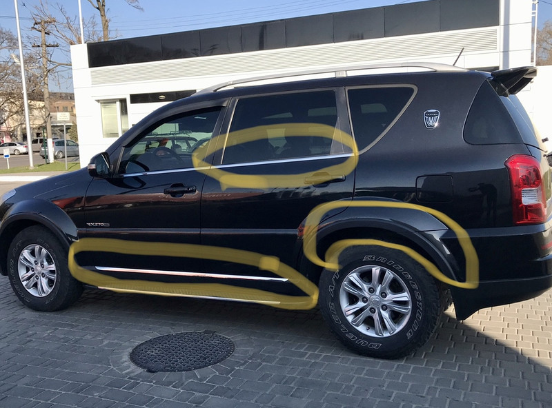 Накладка порога левая SSangYong Rexton  2012 2.7 Дизель Одесса